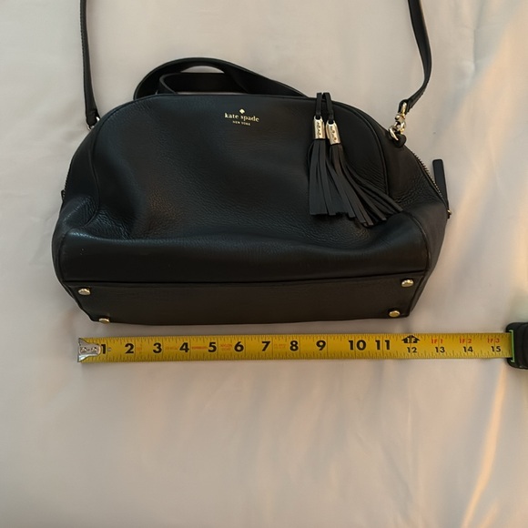 Kate Spade Black Leather Satchel Handbag - Picture 13 of 16